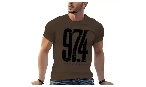 TSHIRT 97.4 marron
