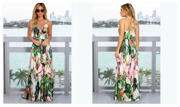 Robe Longue Tropicale