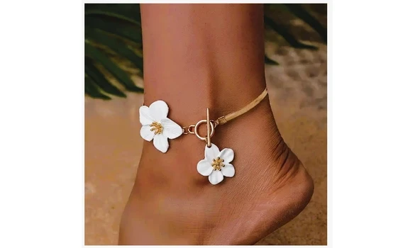 Chaine de cheville Fleur