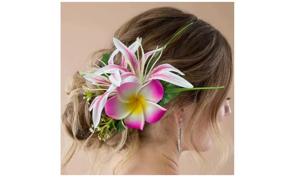 pince cheveux FLEUR REUNION+