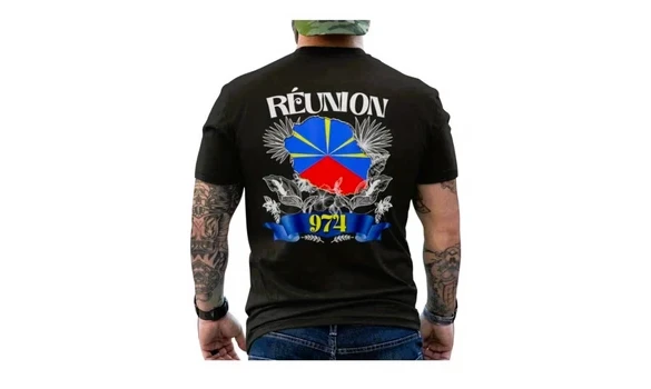 TSHIRT 974 CARTE Réunion