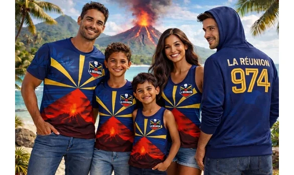 Vêtement Drapeau Réunion