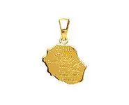 Pendentif Carte Ile de la Réunion