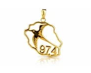 Pendentif Paille en Queue pl.or