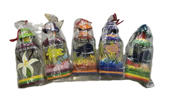 Bouteille vide décorée