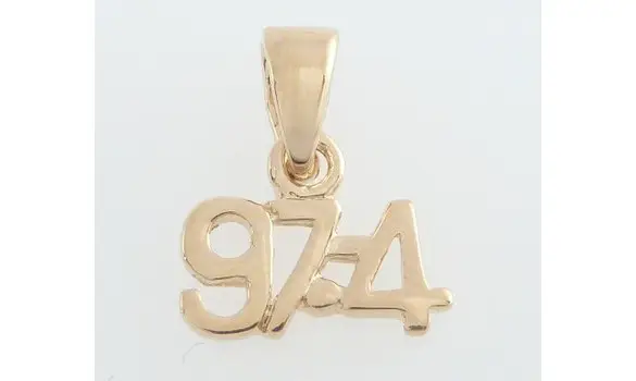 Pendentif 974 plaqué or