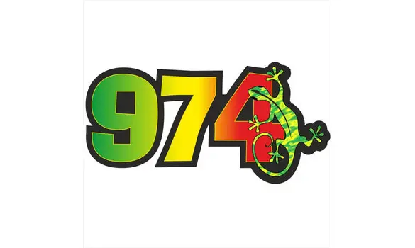 Sticker 974 margouillat