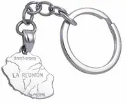 Porte clé argent Réunion
