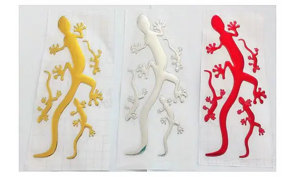 Lot 4 stickers margouillat