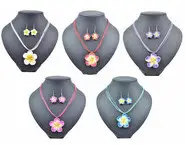 Parure fleur frangipanier