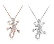 Pendentif+chaine margouillat