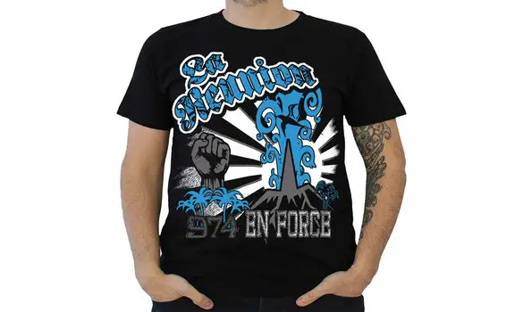 TSHIRT 974 ÉRUPTION EN FORCE