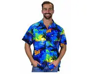 chemise 974 bleu jaune