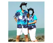 chemise 974 bleu blanc