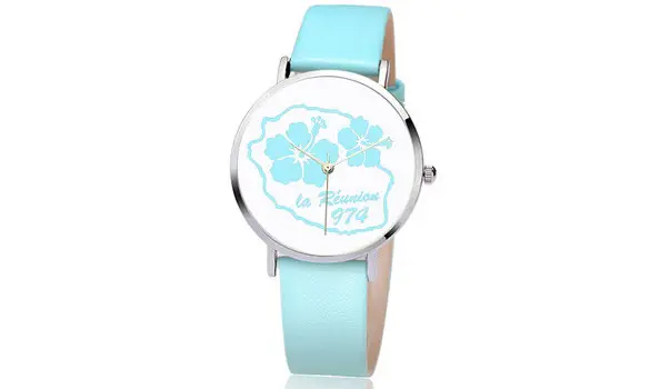 Montre 974 bleue