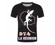 TSHIRT 974 MARGOUILLAT NOIR
