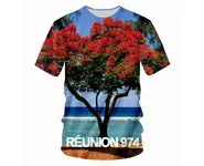 TSHIRT 974 FLAMBOYANT