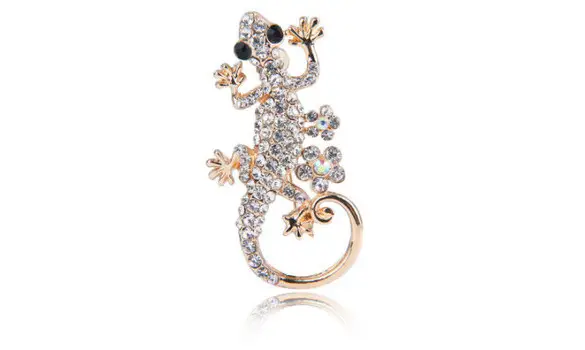 BROCHE Margouillat Strass