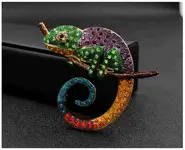 BROCHE Endormi Strass