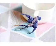 BROCHE OISEAU BLEU